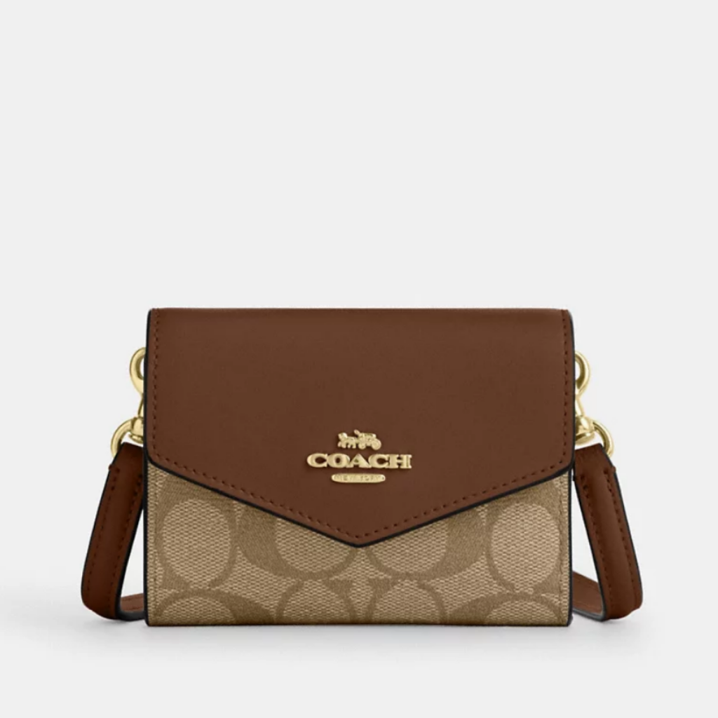 C.O.A.C.H Mini Envelope Wallet With Strap