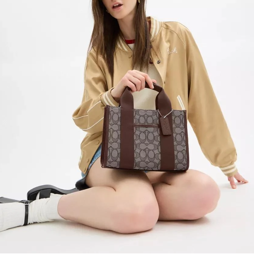 C.O.A.C.H Smith Tote Bag 24 In Signature Jacquard