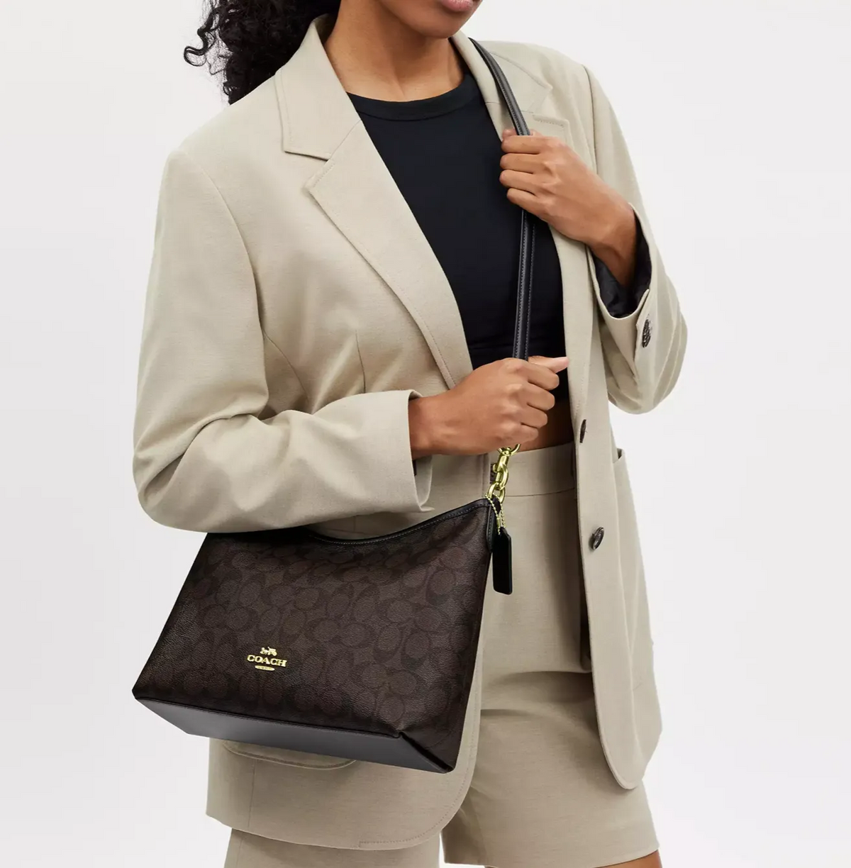 C.O.A.C.H  Laurel Shoulder Bag In Signature Canvas