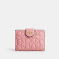 C.O.A.C.H Medium Corner Zip Wallet With Signature Leather
