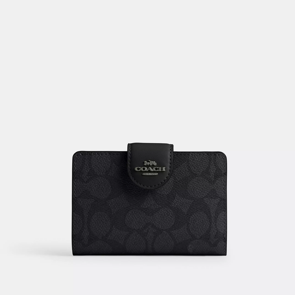 C.O.A.C.H Medium Corner Zip Wallet in Signature Canvas