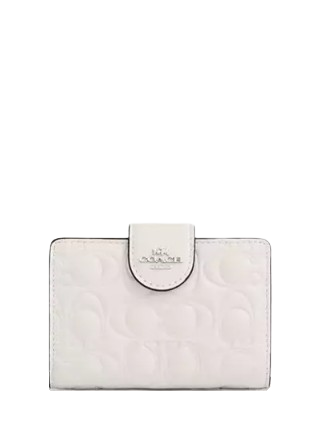 C.O.A.C.H Medium Corner Zip Wallet In Signature