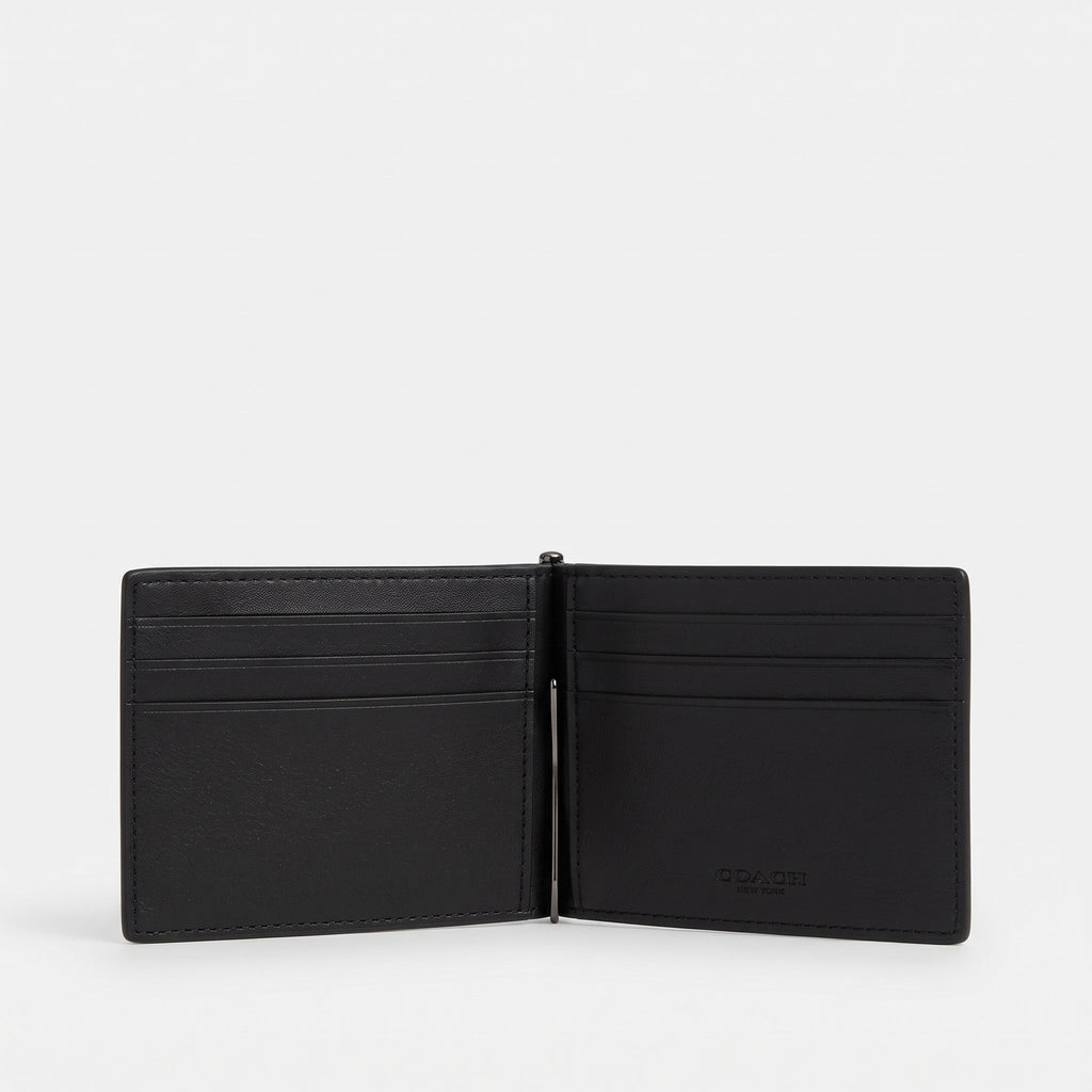 C.O.A.C.H  Slim Money Clip Billfold Wallet In