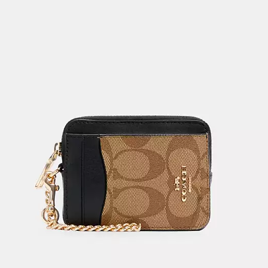 C.O.A.C.H Zip Card Case