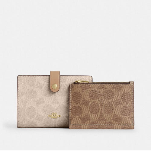 C.O.A.C.H 2-IN-1 WALLET IN BLOCKED SIGNATURE CANVAS
