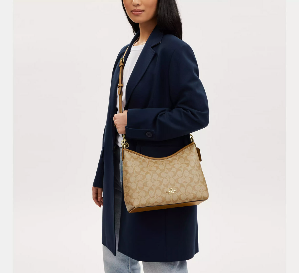 C.O.A.C.H  Laurel Shoulder Bag In Signature Canvas