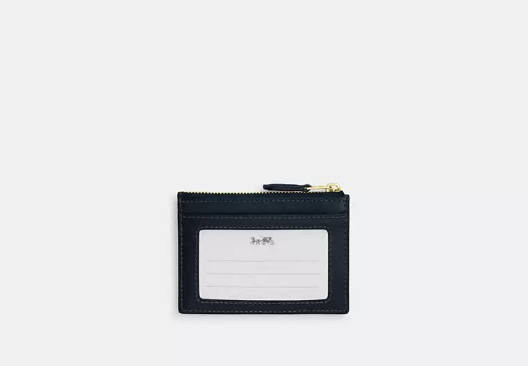 C.O.A.C.H Mini Skinny Id Case In Signature Jacquard