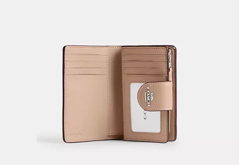 C.O.A.C.H Medium Corner Zip Wallet in Signature Canvas