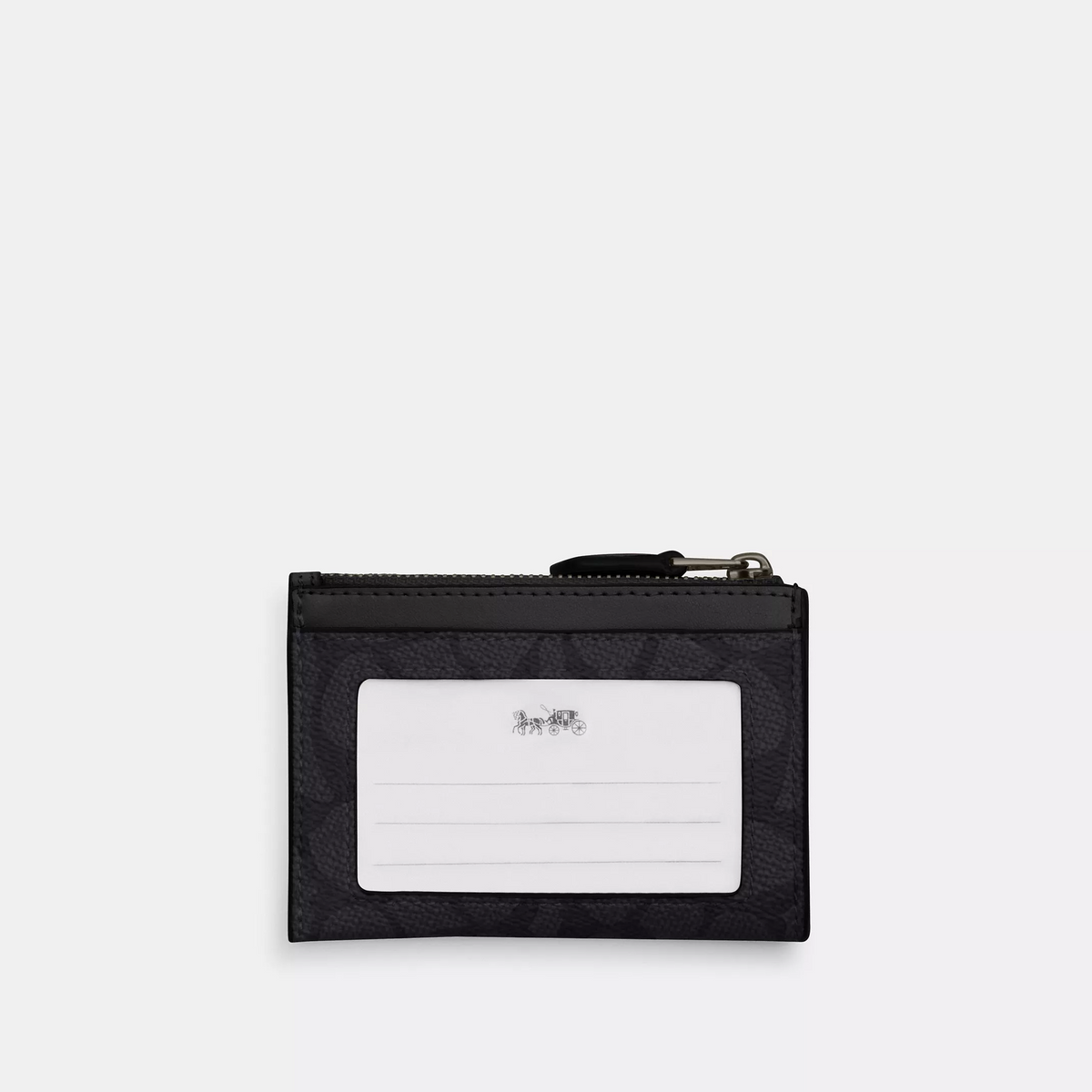 C.O.A.C.H Mini Skinny Id Case In Signature Canvas Card Holder