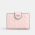 C.O.A.C.H Medium Corner Zip Wallet In Signature