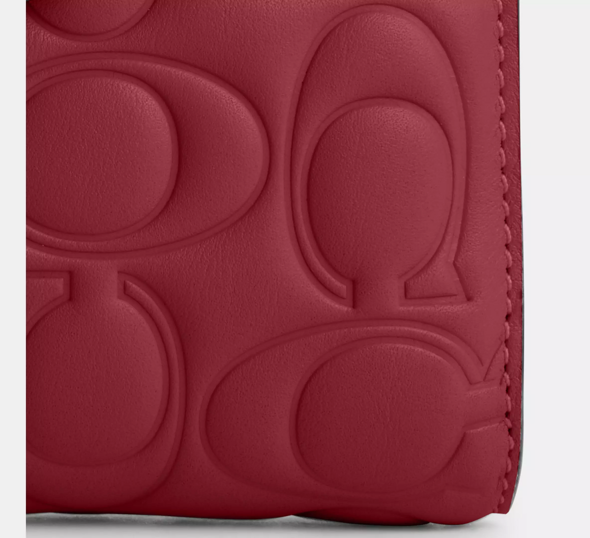 C.O.A.C.H Medium Corner Zip Wallet With Signature Leather