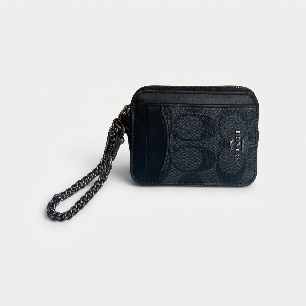 C.O.A.C.H Zip Card Case
