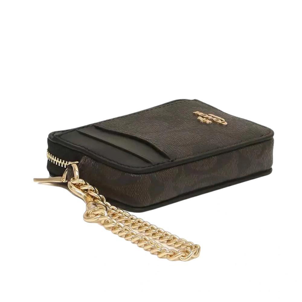 C.O.A.C.H Zip Card Case